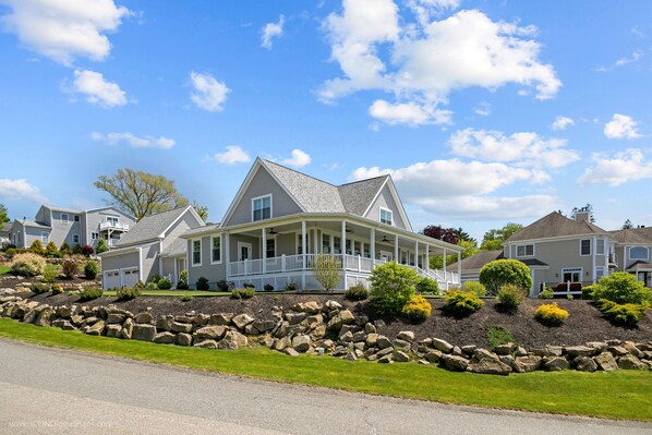 Custom Built Coastal Home overlooking the Mount Hope Bay.