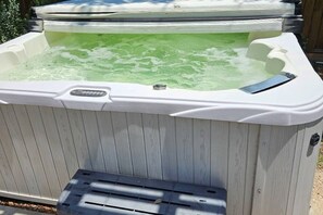 Relax in the hot tub