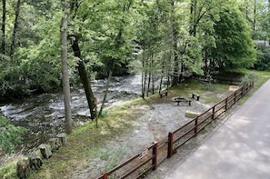 private fenced in park area