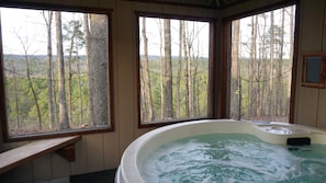 How about that view from the hot tub?