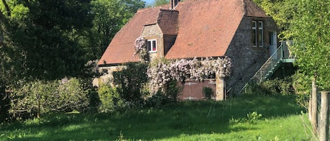 The barn - the accommodation is on the second floor - up the outside staircase. 