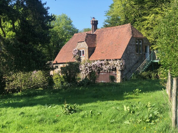 The barn - the accommodation is on the second floor - up the outside staircase. 