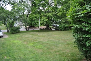 Large front yard