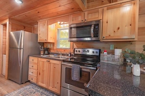 Fully stocked kitchen