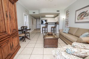 View into Living Area from the Balcony