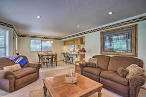 Inside, enjoy cozy living space and modern amenities!
