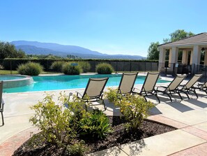 Relax by the resort style swimming pool w/ Spectacular Mountain and Valley Views