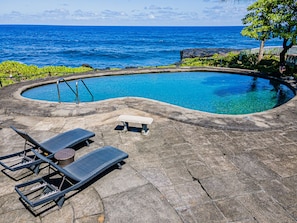 Salt Water Pool, Oceanfront at Hilo Shangrila