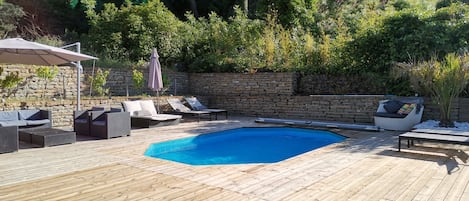 1500 m2 de terrain aucun vis à vis piscine chauffée 