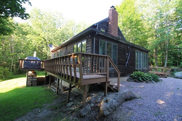 Rear porch / facade. 