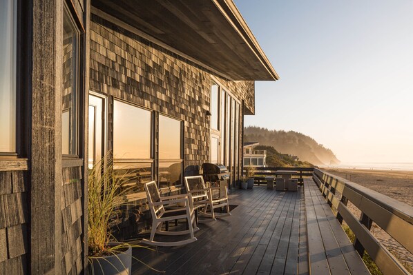 Sunset on the back deck

