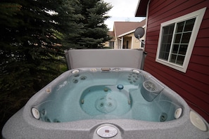 Enjoy the hot tub on the back deck after a long day of skiing, hiking, or biking.