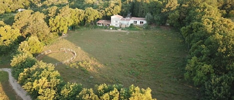 La propriété vue du ciel