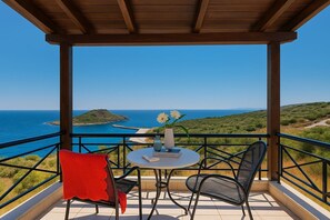 Savor fresh local flavors al fresco — the large terrace is ideal for sunrise breakfasts or sunset wine.