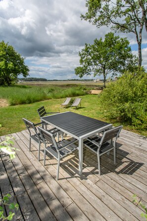 Vue sur la Ria d'Etel du jardin de La Petite Presqu'île