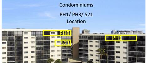 DaBeach manages 4 units in the same complex to allow families and groups travelling together to stay near one another.  
PH3- 4 bedroom/3 bath, sleeper sofa (sleeps 10)
PH1- 4 bedroom/2.5 ba (sleeps 8)
521 (THIS UNIT) 2 bed/2 bath , sleeper sofa (Sleeps 6/8)
436 (Not shown in photo ) 2 bed/2 bath, sleeper sofa (Sleeps 6/8)