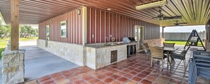 Breezeway and Outdoor Kitchen.