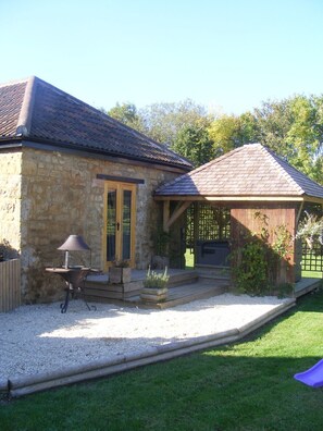 Private hot tub and gazebo