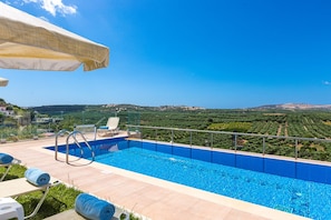 Great views of the surrounding area from the pool terrace.