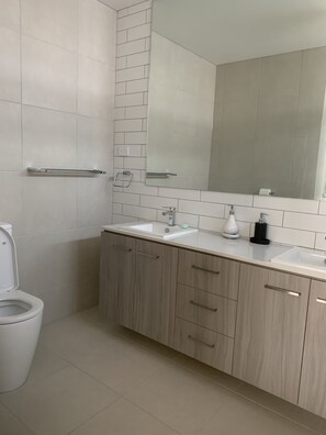 Spacious ensuite with privacy lock