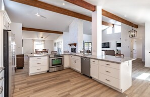 Newly remodeled open kitchen with all the amenities