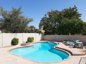 Pool and seating for 10+