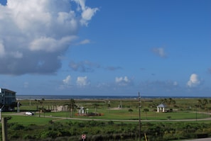 Beautiful view from the master bedroom balcony.