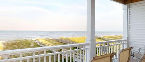 Fantastic Ocean views from the top deck