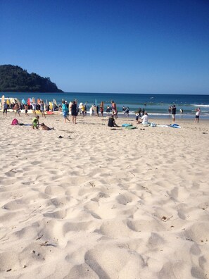 2mins walk to our awesome beach