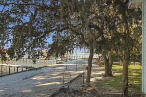 Private beach front is 80 feet wide