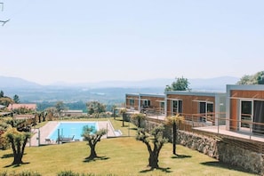Property building and swimming pool