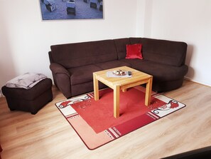 Schlafsofa für die 4. Person im Wohnzimmer