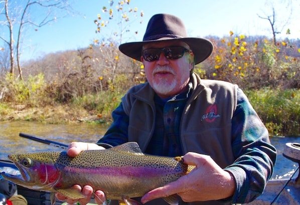 Randy with a beautiful North Fork rainbow