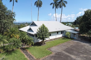 My Hilo Home sits on a large, meticulously landscaped property