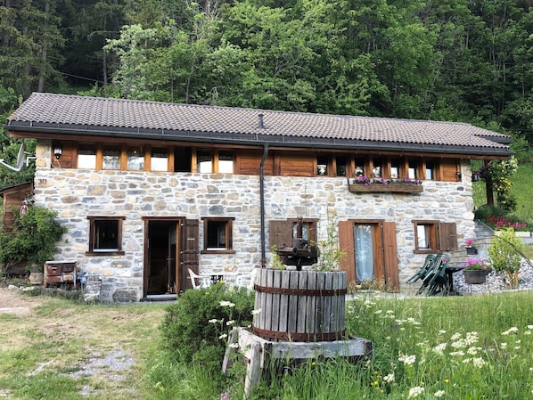Front of the chalet