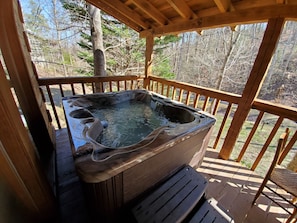 Outside Hot Tub - Relax and forget all your woes in this Hot tub