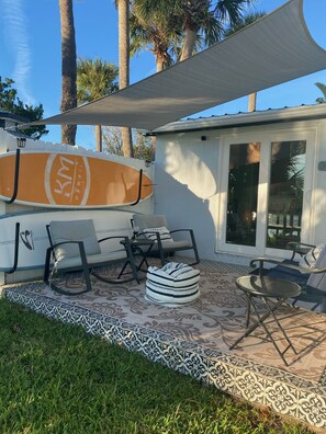 Relax on the back patio and watch the tides rise and fall!
