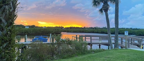 Amazing Sunsets and Incredible Views of the River from your private patio!