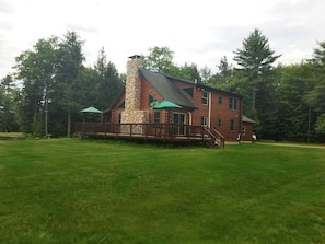 View of the back and side of house.