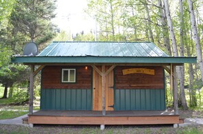 Sauna building which has the full bathroom.