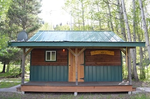 Sauna building which has the full bathroom.