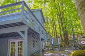 Right side of the House, Main door up stairs
