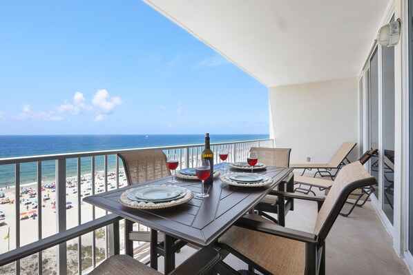 Dine outside with a fabulous view
