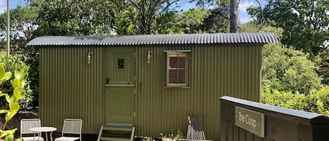 Welcome to the Coop, a luxury shepherds hut on the coast.