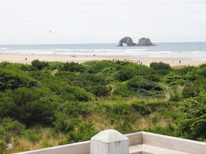 View of the beach & twin rocks from crow's nest