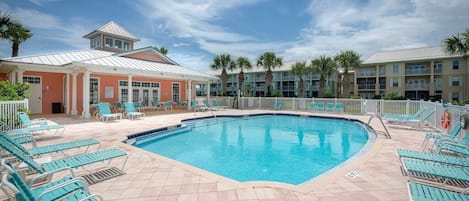 Heated Pool in Winter