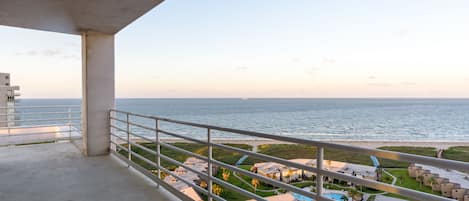 Wrap-Around Balcony View of the Beach