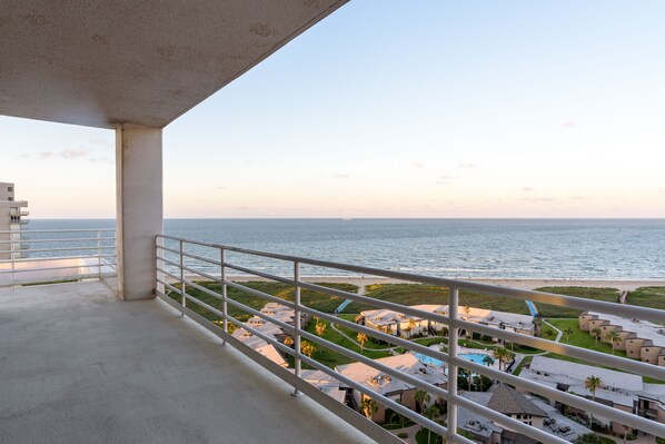 Wrap-Around Balcony View of the Beach