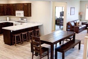 kitchen and dining