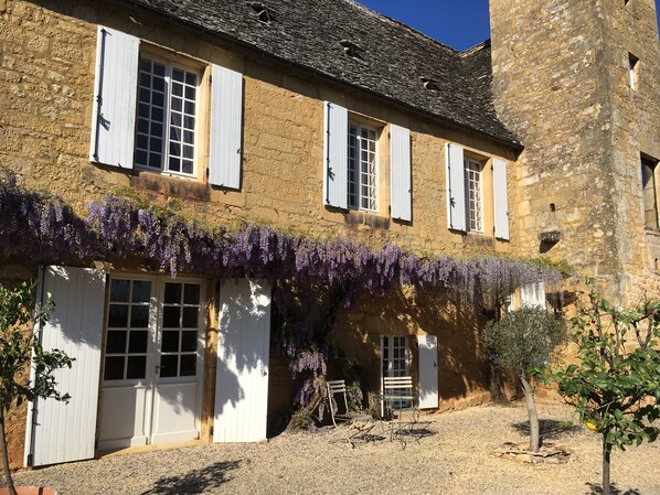 Front of the house plus tower